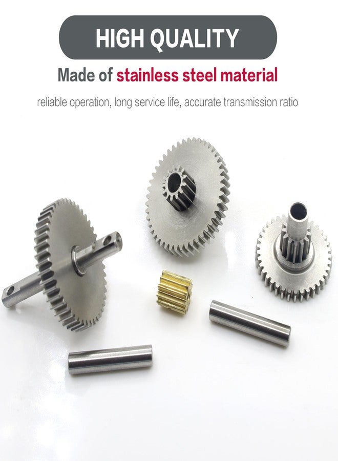 Raflot Stainless Steel 40.3:1 Low Range Transmission Gear Set with 11 Tooth Motor Pinion for TRX4M 1/18 RC Crawler Car Upgrade - Image 2